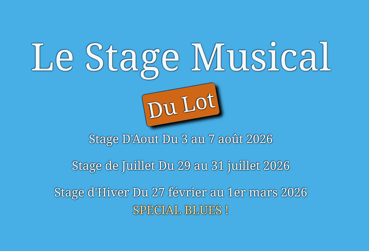 Stage SPECIAL BLUES Lotois hivernal 2026