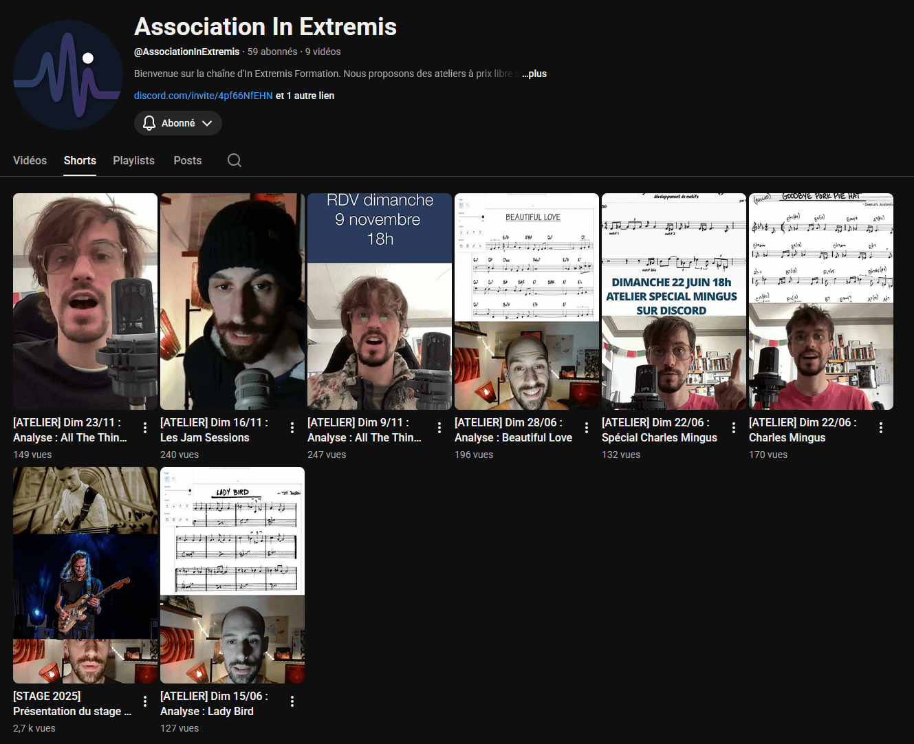 Nos dernières vidéos sur YouTube